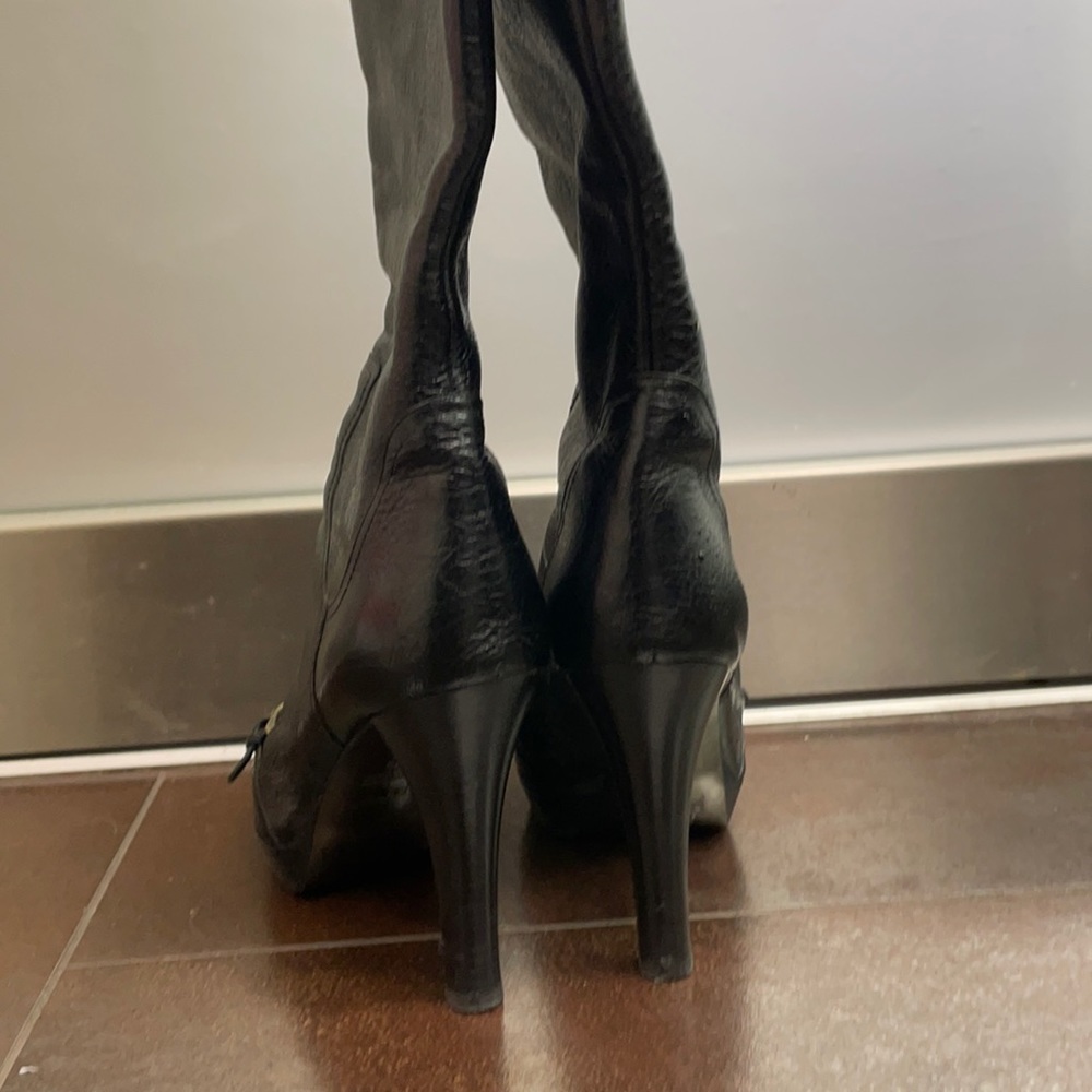 Black Fendi heeled boots